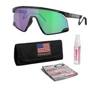 Oakley BXTR METAL INTROSPECT COLLECTION OO9237 Sunglasses With Official Kit, Metal Black Frame | Prizm Jade Lens, One size
