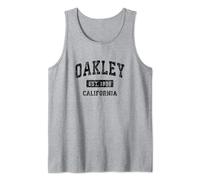 Oakley California CA Vintage Sports Design Black Design Tank Top