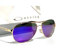 Oakley CAVEAT Shiny Gold w POLARIZED Galaxy Violet Womens Lens Sunglass 4054