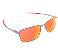 OAKLEY EJECTOR 4142-02 58mm Men Square Sunglasses MATTE GUNMETAL PRIZM RUBY wire