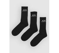 Oakley Ellipse Logo 3 Pack Socks blackout M