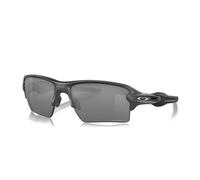 Oakley Flak 2.0 XL Steel Sunglasses with Black Iridium Polarized Prizm Lenses