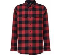 Oakley - Flannel Shirt - Bear Cozy Flannel Rosewood Black for Men in Wood - Size L - Red Red L