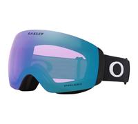 Oakley Flight Deck M OO7064 Matte Black/Prizm Iced Iridium Ski Goggles For Men For Women + BUNDLE with Designer iWear Eyewear Kit