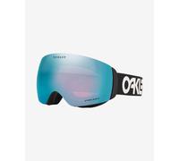 Oakley Flight Deck M Ski Goggles Black White with Prizm Snow Sapphire Iridium Lens