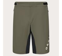 Oakley Apparel Free Ride Lined Shorts With Chamois Green 38 Men