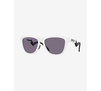 Oakley Frogskins Hybrid Duality Collection Glasses Matte White with Prizm Grey Lenses