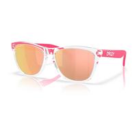 Oakley Frogskins Neon Sunglasses Clear - Prizm Rose Gold Polarized - OO9013-M955