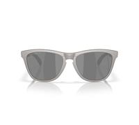 Oakley, Frogskins Range Polarized Sunglasses, Titanium/Prizm Black Polarized, 55 mm