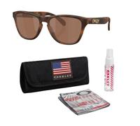 Oakley FROGSKINS S OO9508 Round Shape Sunglasses With Official Eyewear Kit, Matte Tortoise Frame | Prizm Tungsten Lens, One size