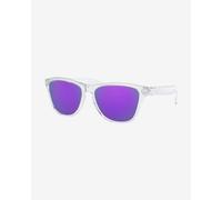 Oakley Frogskins XS Glasses Polished Clear with Prizm Violet Lenses