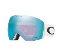 Oakley Flight Deck L Ski Goggles White Black with Prizm Snow Sapphire Iridium Lens