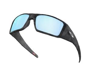 Oakley Heliostat Matte Black Camo Prizm Deep Water Polarized Sunglasses