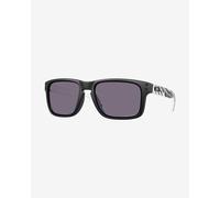 Oakley Holbrook Glasses Matte Black White with Prizm Grey lenses