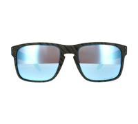 Oakley Rectangle Mens Woodgrain Prizm Deep Water Polarized Sunglasses - Brown - One Size