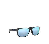 Oakley Holbrook Rectangle Black Frame Blue Lens Sunglasses, Black, Men Black