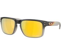 Oakley Man OO9102 HOLBROOK 9102AH Sunglasses O_matter Black Gold Squared Polarized