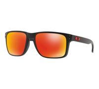 Oakley Holbrook XL Sunglasses, XL Matte Black Frame/Prizm Ruby Lens