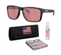 Oakley HOLBROOK XXL (LOW BRIDGE FIT) OO9487F Sunglasses With Official Kit, Matte Black Frame | Prizm Dark Golf Lens, One size