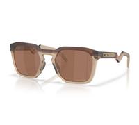 Oakley HSTN SQ Sunglasses Matte Rootbeer - Prizm Tungsten Lens - OO9533-0354