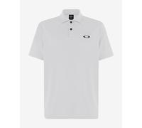 Oakley Icon TN Protect RC Short Sleeve Polo Shirt White Black Logo - M