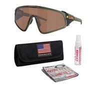 Oakley LATCH PANEL OO9404 Shield Shape Sunglasses w/Official Eyewear Kit | Olive Ink Frame, Prizm Tungsten Lens, Non-Polarized, Men's & Women's Sunglasses