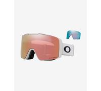 Oakley Line Miner Pro M Matte White Goggles with Prizm Snow Rose + Prizm Snow Sapphire Iridium Lens