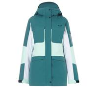 Long Sleeve Blue White Moonshine Insulated 2L 10K Hoodie Jacket Oakley Blue XS