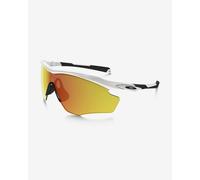 Oakley Unisex OO9343 M2 FRAME XL 934305 Sunglasses O_matter White Orange Mask Normal Prizm Iridium
