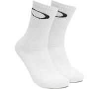 Oakley Man Ellipse Crew Sock, White, Large