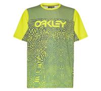 Oakley Man Maven Coast Short Sleeve Jersey Tee, Distorted Frogskin Green, XL