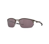 Oakley Man Oakley OO4145 WIRE TAP 2.0 414505 Sunglasses Metal Grey Grey Squared Polarized Prizm