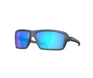 Oakley Man Oakley OO9129 CABLES 912918 Sunglasses O_matter Grey Blue Squared Normal Prizm