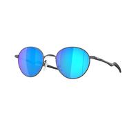 Oakley Man OO4146 TERRIGAL 414605 Sunglasses Metal Grey Blue Round Polarized Prizm