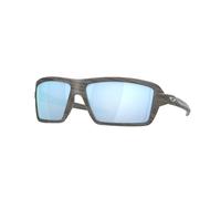 Oakley Man OO9129 CABLES 912906 Sunglasses O_matter Grey Blue Squared Polarized Prizm