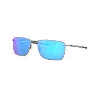 Oakley Man Sunglass Ejector - Frame color: Satin Chrome, Lens color: Prizm Sapphire