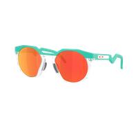 Oakley Man Sunglass HSTN Neon Pop Collection - Frame color: Celeste, Lens color: Prizm Ruby Polarized