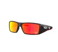 Oakley Man Sunglass Kansas City Chiefs Heliostat - Frame color: Matte Black, Lens color: Prizm Ruby
