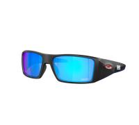 Oakley Man Sunglass New York Giants Heliostat - Frame color: Matte Black, Lens color: Prizm Sapphire