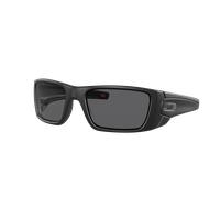 Oakley Man Sunglass OO9096 Standard Issue Fuel Cell USA Flag Collection - Frame color: Matte Black, Lens color: Grey