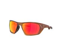 Oakley Man Sunglass OO9431 Kylian Mbappé Signature Series Lateralis - Frame color: Matte Dark Amber, Lens color: Prizm Ruby