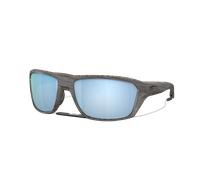 Oakley Man Sunglass Split Shot Woodgrain Collection - Frame color: Woodgrain, Lens color: Prizm Deep Water Polarized