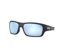 Oakley Man Sunglass Turbine - Frame color: Matte Black Camo, Lens color: Prizm Deep Water Polarized