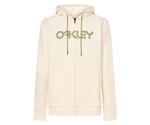 Oakley Man Teddy Full Zip Hoddie, White, Medium