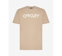 Oakley Mark II Short Sleeve T-Shirt Light Beige White Logo - S