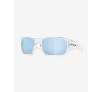 Oakley Masseter Glasses Polished Clear with Prizm Deep Water Polarized lenses