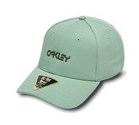 Oakley Men's 6 Panel Stretch Metallic Hat Cap, New Jade, Small-Medium