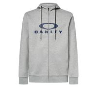 Oakley Men's Bark Full Zip Hoodie 2.0, New Granite Heather/Fathom, M