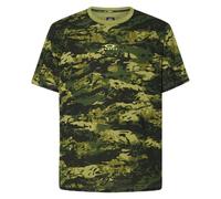 Oakley Men's Bark Short Sleeve Tee, Tiger Camo Green, Medium