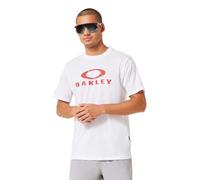 Oakley Men's Bark Sun Tee, White/Red, Medium
